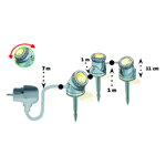 Heissner LED osvetlenie záhradného jazierka, 3 x 3 W, 12V U403-T Heissner LED osvetlenie záhradného jazierka, 3 x 3 W, 12V U403-T