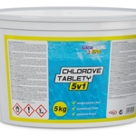 SILCO SILCOPOOL&SPA CHLOROVÉ TABLETY 5v1 kg: 1 SILCO SILCOPOOL&SPA CHLOROVÉ TABLETY 5v1 kg: 1