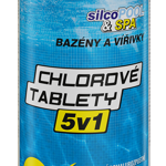 SILCO SILCOPOOL&SPA CHLOROVÉ TABLETY 5v1 kg: 1 SILCO SILCOPOOL&SPA CHLOROVÉ TABLETY 5v1 kg: 1